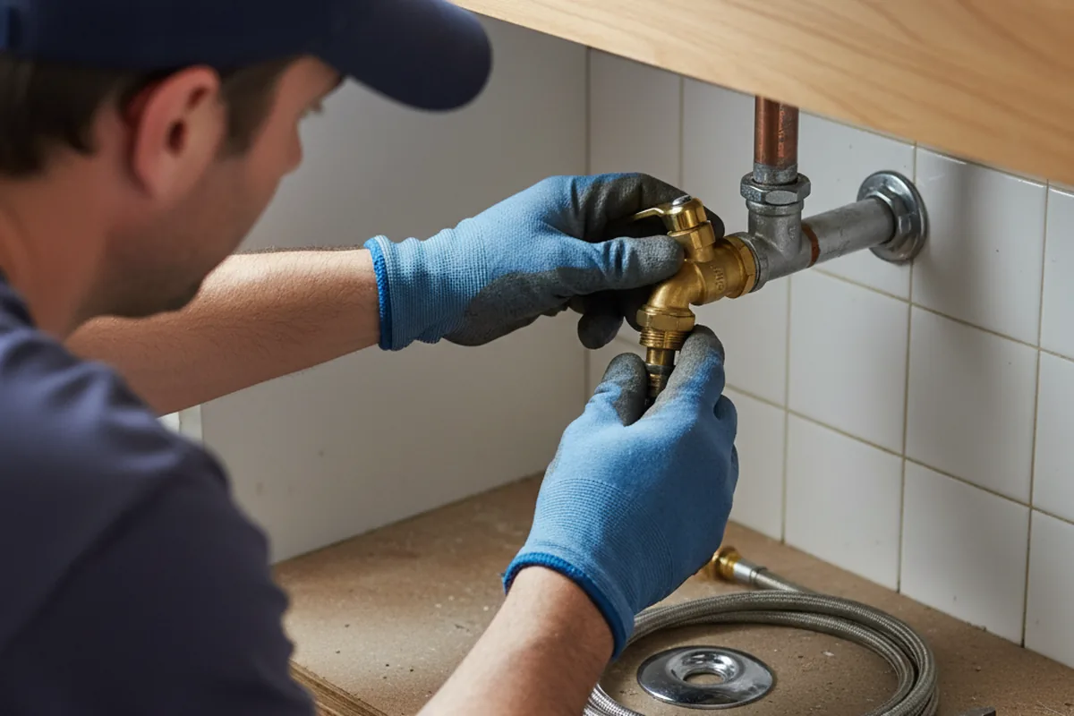 Shutoff valve and fitting work during Faucet and Fixture Repair in Mooseheart